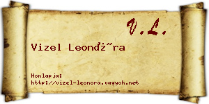 Vizel Leonóra névjegykártya